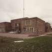 General view of old transmitter building from WNW.