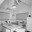 Interior. Ground floor. Kitchen showing rooflight and utility area