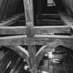 Interior.
Detail of central pendant post on truss 2.