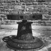 Detail of capstan on N pier.