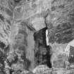 Interior.
View of doorway in fire damaged wing.