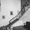 Interior.
View of staircase in main block.