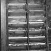 Detail of original adjustable louvres.