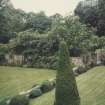 View of formal garden.