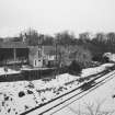 General view of railway buildings from S.