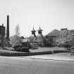 View from NE showing Mash House and former Kilns.
