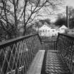 General view from W side of distillery, from footbridge over Dufftown-Keith Railway.
