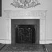 Entrance hall, fireplace, detail