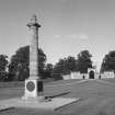 Monument and gate lodges, view from South