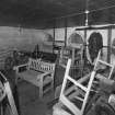 Interior.
View of basement room under porch.
