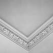 Interior.
Detail of cornice in ground floor apartment.