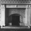 Interior.
Detail of fireplace in ground floor apartment.