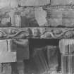 Interior.
Detail of carved fragment, preserved in N transept.