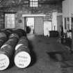 Filling Store/Duty Free Warehouse No. 1 (8).  Interior view from west, showing barrels awaiting filling