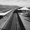 View of platforms from footbridge to S