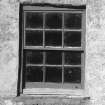 Detail of central ground floor window, central block, north front