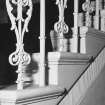 Staircase, treads and banister, detail