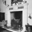 Ground floor, dining room, fireplace, detail