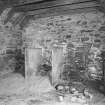 Interior: View of byre showing stalls
