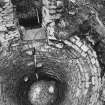 Corn-drying kiln, views of kiln-bowl from above