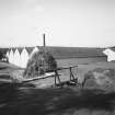 General view from S of duty-free warehouses at S end of site