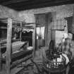 Interior. MacRobert House. Weaving display from NW