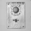 Interior, detail of specimen thermostat switch