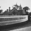 General view of lodge and railings