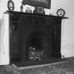Dining room, fireplace detail