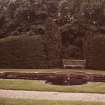 Pond and fountain in the walled garden