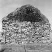 South east gable, showing use of turf divots