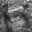 Open hearth in kitchen (after excavation)