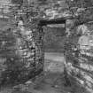 Kiln, view of interior showing entrance.