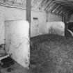 Stable, East range, interior view from North West.