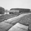 View from NE of southwestern and part of northeastern C1 type hangars.