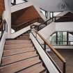 Interior. View of stair to third floor 2nd circle foyer from NW