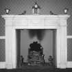 Ground floor, dining room, detail of fireplace