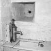 Ground floor, sink with pump type tap, detail