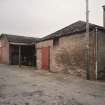 Cattle courts and stable, view from north east