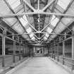 Interior. Cattle court, view of central bay from south