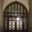 Detail of a cloister glazed door