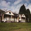 View of cricket pavilion from South South West