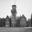 View of North West entrance tower and old school from West North West