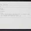Dibidal 4, NG24SW 18, Ordnance Survey index card, Recto