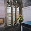 Interior. Lady chapel on N side  Sanctuary 3 light window