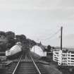 General view down tracks towards Clachnaharry Station Signal Box