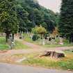 Lower cemetery from entrance (East)