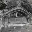 Hill Cemetery, detail of ornate Rhind Family gravestone