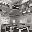 Interior view of lower level; operations room from north west