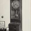 View of time clock in main office